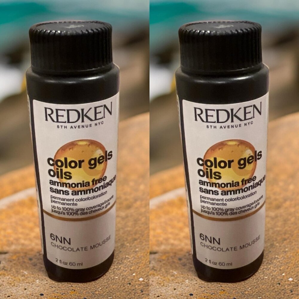Redken Color Gels Oils Permanent Hair Color_Chocolate Mousse_6NN_2 units